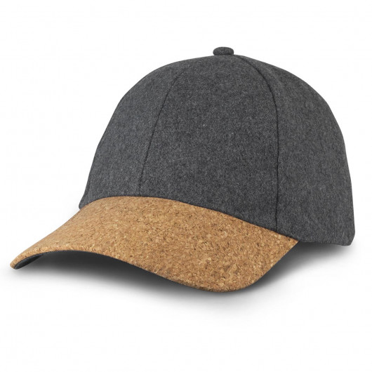 Charcoal Felt 6 Panel Caps